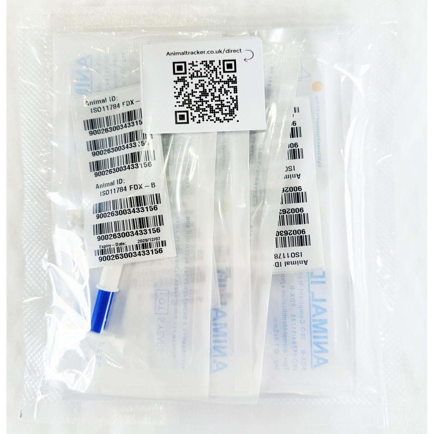 Microchips4Pets | (Full Set) | (5-Pack) | Home Microchipping Kit For Dog Cat Puppy Kitten (1.4 x 8mm)
