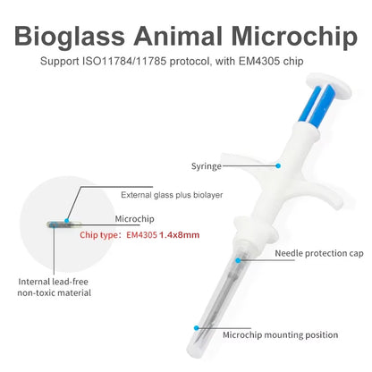 Microchips4Pets | (Full Set) | (5-Pack) | Home Microchipping Kit For Dog Cat Puppy Kitten (1.4 x 8mm)